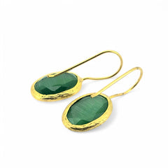 Glowdrop earring, Grass Green Small