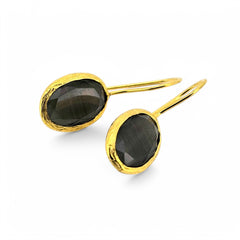 Glowdrop earring, Black Small