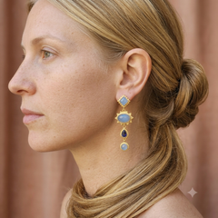 Earring: Serene Blue Dangle Drop