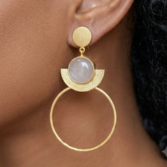 Earring: Rose Orbit