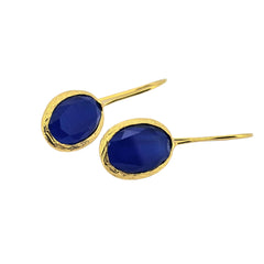 Glowdrop earring, Cobalt Small