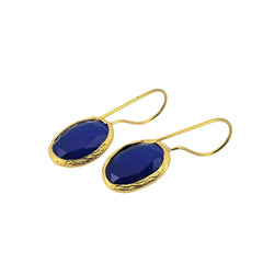 Glowdrop earring, Cobalt Small