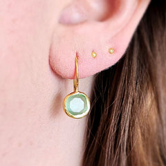 Glowdrop earring, Light Green Extra Small
