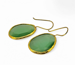 Glowdrop earring, Light Green Large