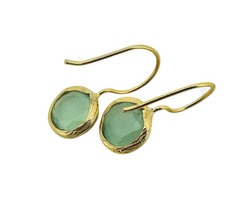 Glowdrop earring, Light Green Extra Small