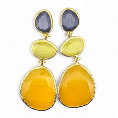 Earring Glow Line  Yellow • Light Yellow • Purple