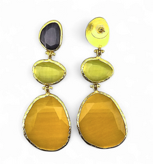 Earring Glow Line  Yellow • Light Yellow • Purple