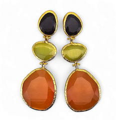 Earring Glow Line  Orange • Yellow • Purple