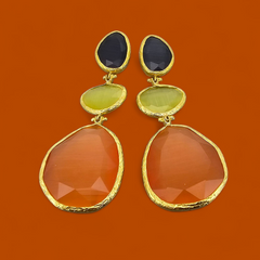 Earring Glow Line  Orange • Yellow • Purple