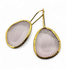 Glowdrop earring, Light Pink Large