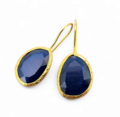 Glowdrop earring, Darkblue Medium