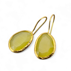 Glowdrop earring, Light Yellow Medium