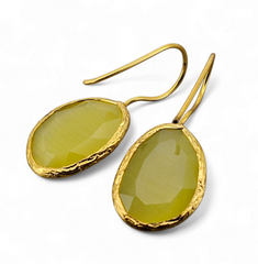 Glowdrop earring, Light Yellow Medium