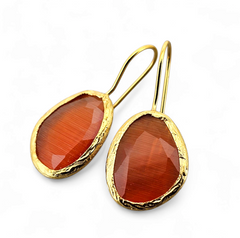 Glowdrop earring, Red Medium