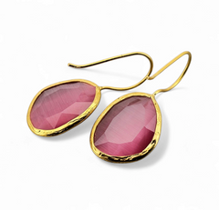 Glowdrop earring, Pink Medium