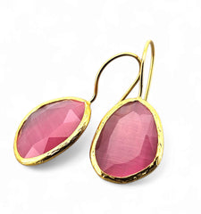 Glowdrop earring, Pink Medium