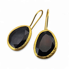 Glowdrop earring, Black Medium