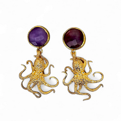 Earring Octoglam Mixed stones