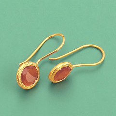 Glowdrop earring, Extra Small Red/Orange