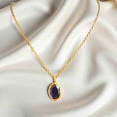 Glow Necklace Purple Grey