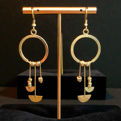 Dokra earring Luna Drops