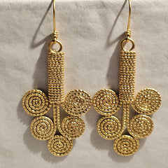 Dokra Earring Sacred Spirals