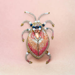 Brooch Scarabaea Rosa