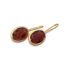 Glowdrop earring,  Aubergine Small