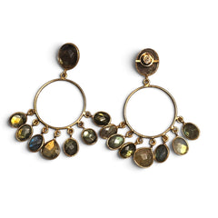 Earring: Labradorite Chandelier