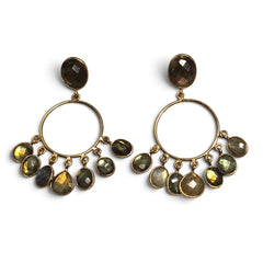 Earring: Labradorite Chandelier