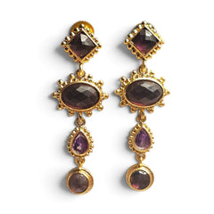 Earring: Royal Plum Drop