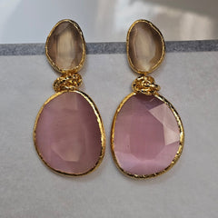 Earring: Twin Glow Nude & Pink