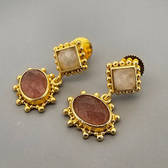 Earring: Blush & Moon Drop