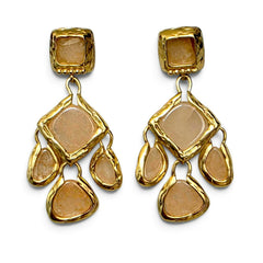 Earring: Raw Cascada Salmon