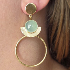 Earring Rose Orbit