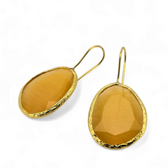 Glowdrop  earring, Yellow Large