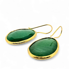 Glowdrop earring, Grass Green Large
