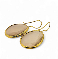 Glowdrop earring, Nude large