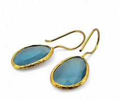 Glowdrop earring, Medium Turquoise