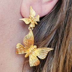 Earring Butterfly Twins