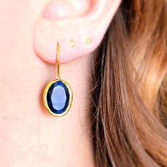 Glowdrop earring,Darkblue Small