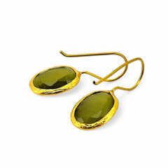 Glowdrop earring,Olive Small
