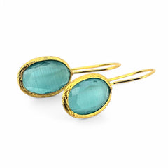 Glowdrop earring, Seagreen Small