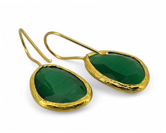 Glowdrop earring, Grass Green Medium