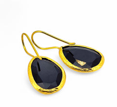Glowdrop earring, Black Medium