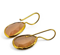 Glowdrop earring, Salmon Medium