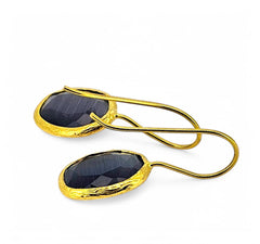 Glowdrop earring, Purple-grey Small