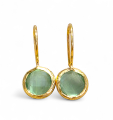 Glowdrop earring, Light Green Extra Small